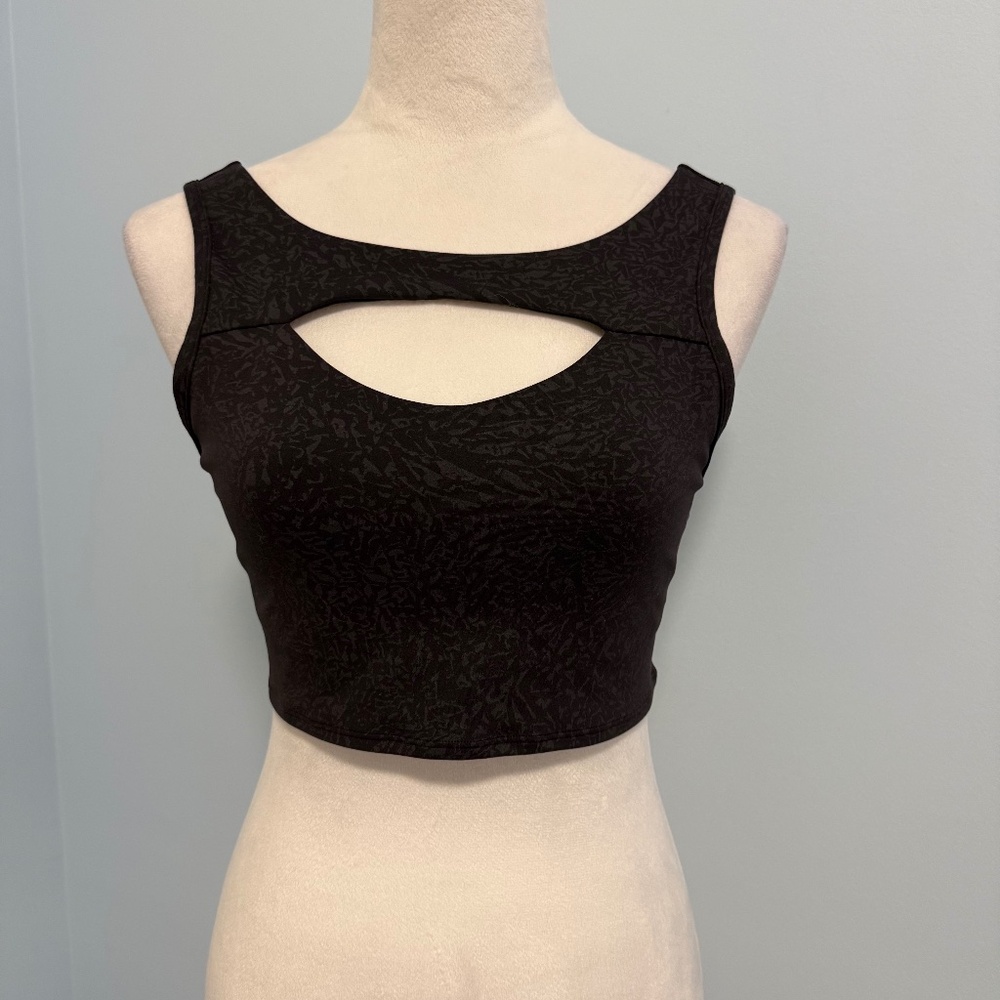 Lululemon Everlux Cut Out Train Tank Top Bra Size 8